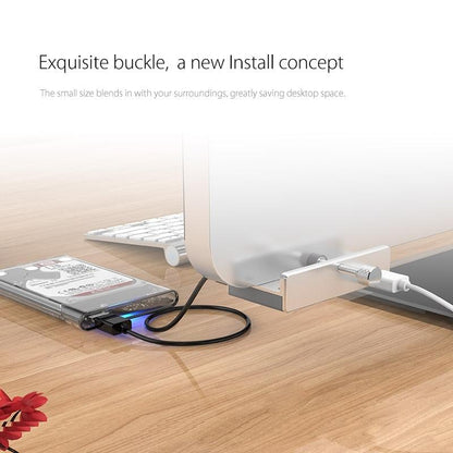 Aluminum 4-Port Usb 3.0 Clip Hub With 1M Cable - Pc1123B