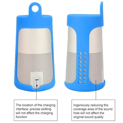 Shockproof Silicone Case for Bose Soundlink Revolve Speaker - Black