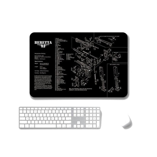 2 Pack Non Slip Office Gaming Mouse Pad 5Mm - Sps-Beretta92-Ii