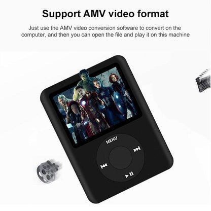 1.8 Inch Tft Mp4 Player W / Tf Slot Recorder Fm E Book & Calendar - Black