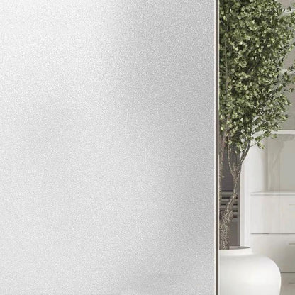30cm Wide Electrostatic Frosted Window Film for Thermal Insulation - Glue-Free White Matte - 50Cm Wide/Meter