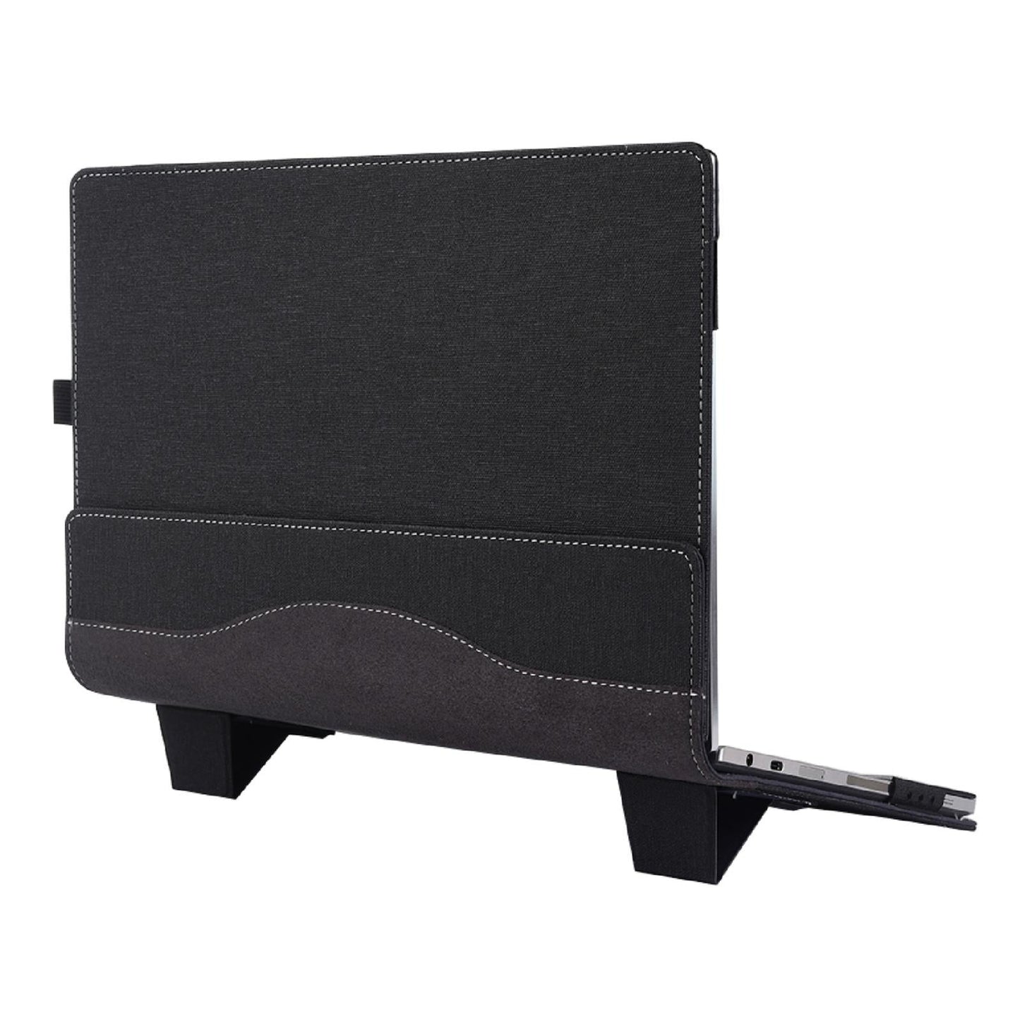 Protective Leather Laptop Case With Stand - 15.6 Inch - Dark Blue - For Samsung Galaxy Book 2 Pro