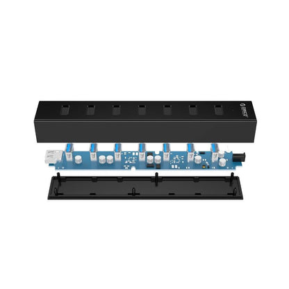 7-Port Usb 3.0 Desktop Hub With 1M Cable
