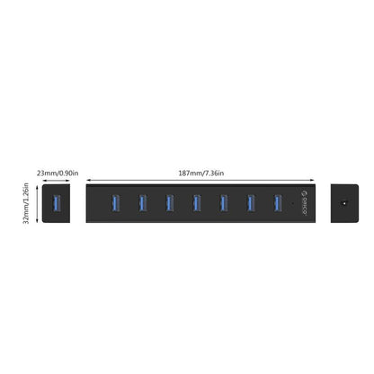 7-Port Usb 3.0 Desktop Hub With 1M Cable