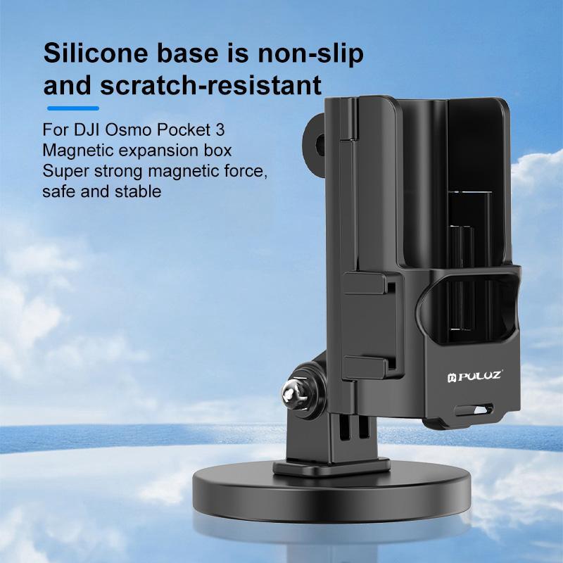 Adjustable Desktop Mount For Dji Osmo Pocket 3 Protective Frame Black
