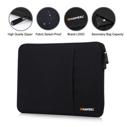 15 Inch Laptop Sleeve Case with Zipper for Macbook Samsung Sony Dell Alienware Chuwi Asus Hp - Black
