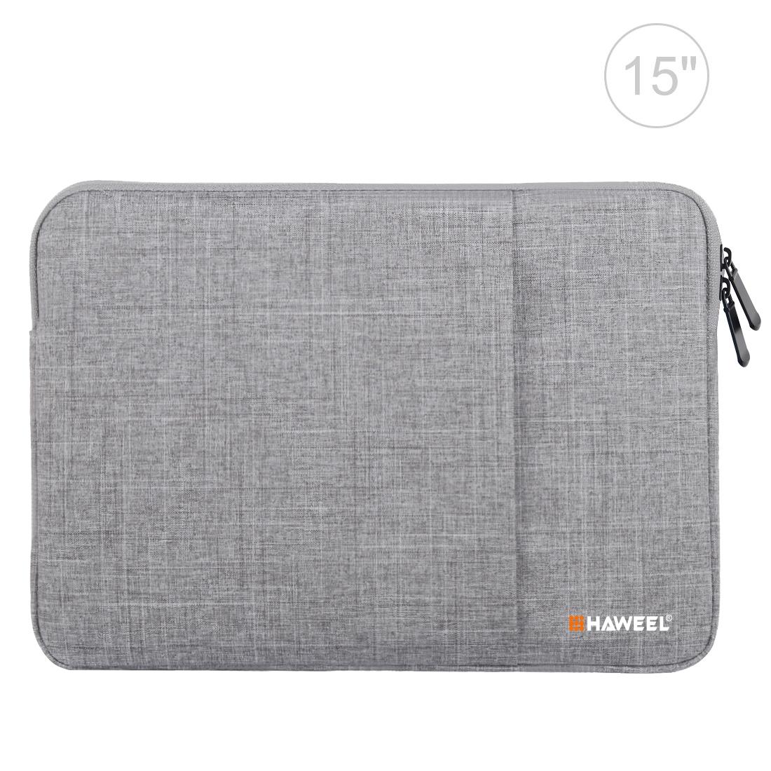 15 Inch Laptop Sleeve Case with Zipper for Macbook Samsung Sony Dell Alienware Chuwi Asus Hp - Black
