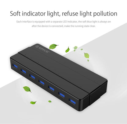7-Port Usb 3.0 Desktop Hub With 1M Cable