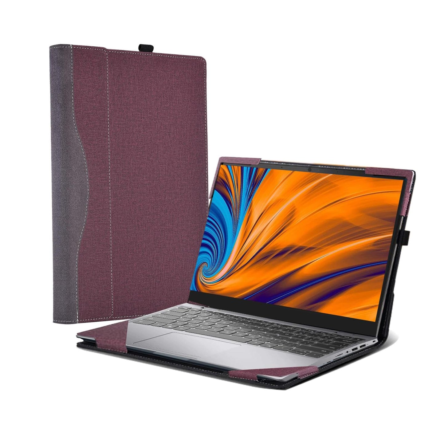 Protective Leather Laptop Case - 16 Inch Anti-Fall - Dark Blue - For Samsung Galaxy Book 4 Pro 360