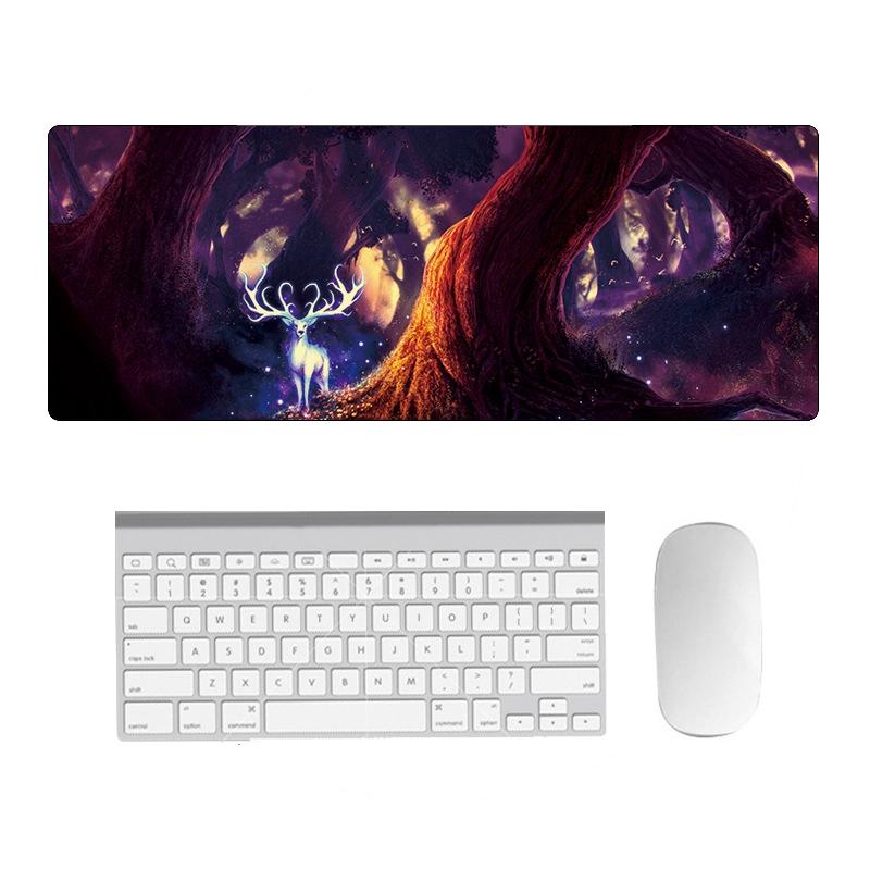 Fantasy Pattern Mouse Pad 400 X 900 X 1.5Mm Hand Painted No Overlock - 2 Silhouettes