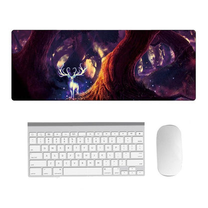 Fantasy Pattern Mouse Pad 400 X 900 X 1.5Mm Hand Painted No Overlock - 2 Silhouettes