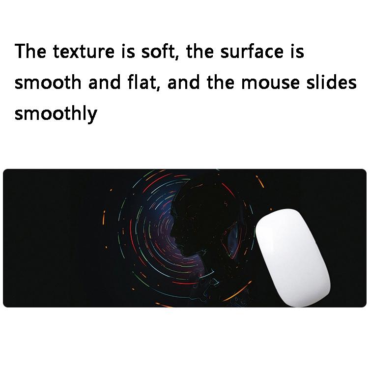 Fantasy Pattern Mouse Pad 400 X 900 X 1.5Mm Hand Painted No Overlock - 2 Silhouettes
