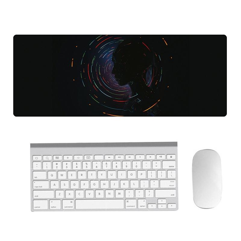 Fantasy Pattern Mouse Pad 400 X 900 X 1.5Mm Hand Painted No Overlock - 2 Silhouettes