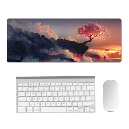 Fantasy Pattern Mouse Pad 400 X 900 X 1.5Mm Hand Painted No Overlock - 2 Silhouettes