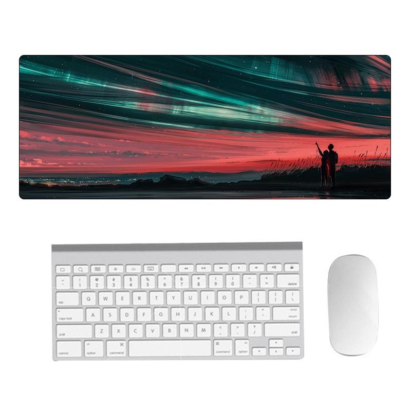 Fantasy Pattern Mouse Pad 400 X 900 X 1.5Mm Hand Painted No Overlock - 2 Silhouettes