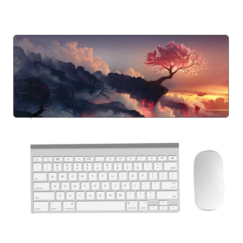 Fantasy Pattern Mouse Pad 400 X 900 X 1.5Mm Hand Painted No Overlock - 2 Silhouettes