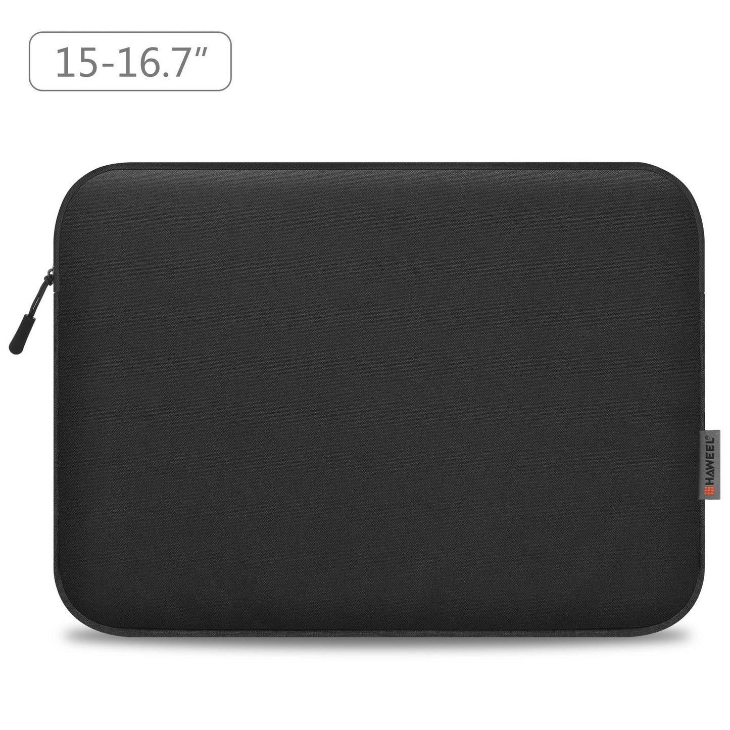 15-16.7 Inch Laptop Briefcase Bag with Zipper for 16 Inch Sleeve - Black