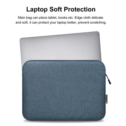 15-16.7 Inch Laptop Briefcase Bag with Zipper for 16 Inch Sleeve - Black