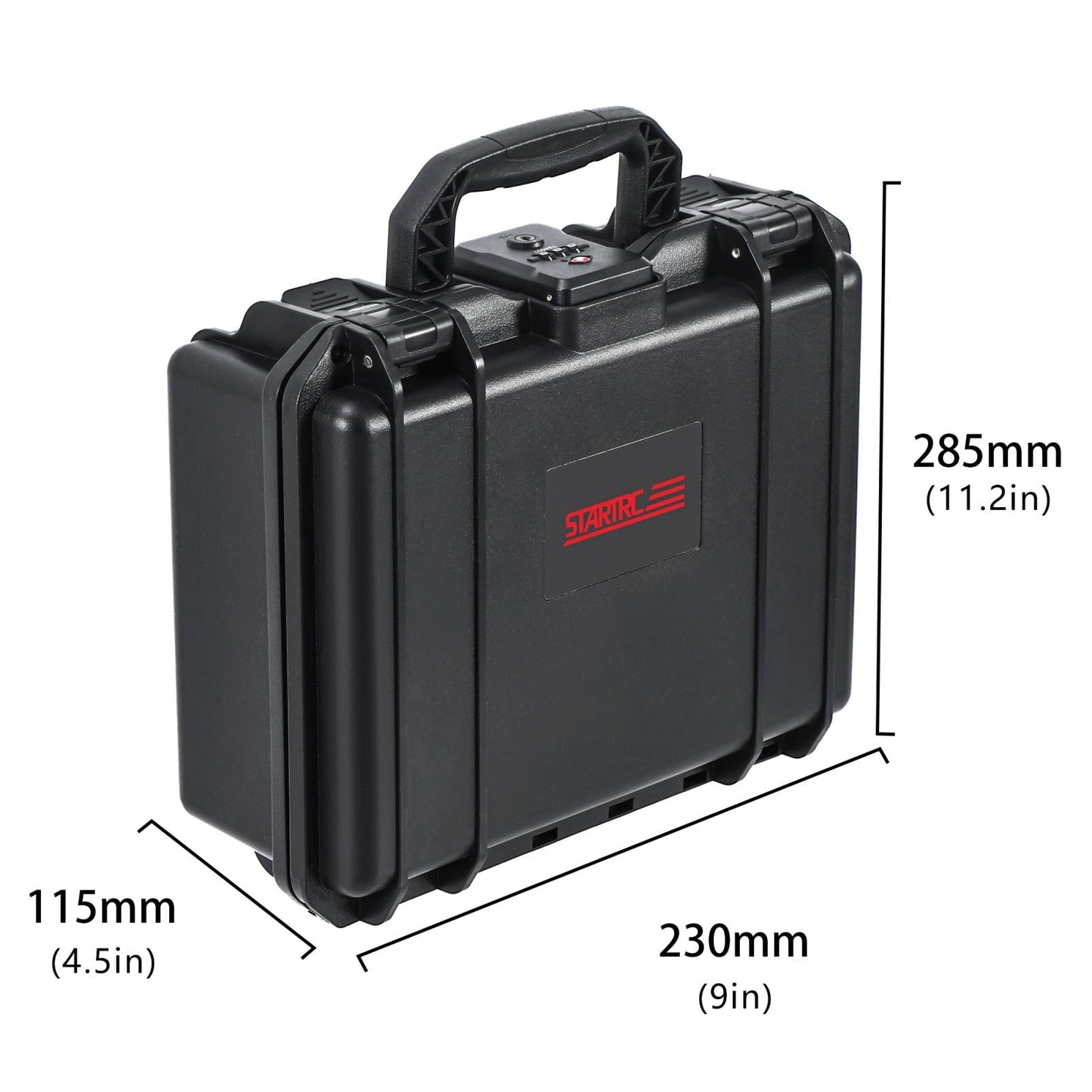 Waterproof Tsa Lock Suitcase For Dji Osmo Pocket Black