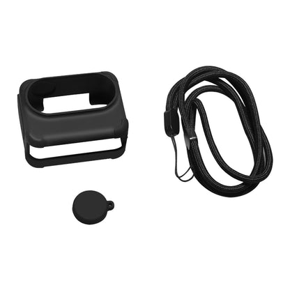 Insta360 Go 3 Charging Case with Silicone Cover Lens Cap and Strap - Black