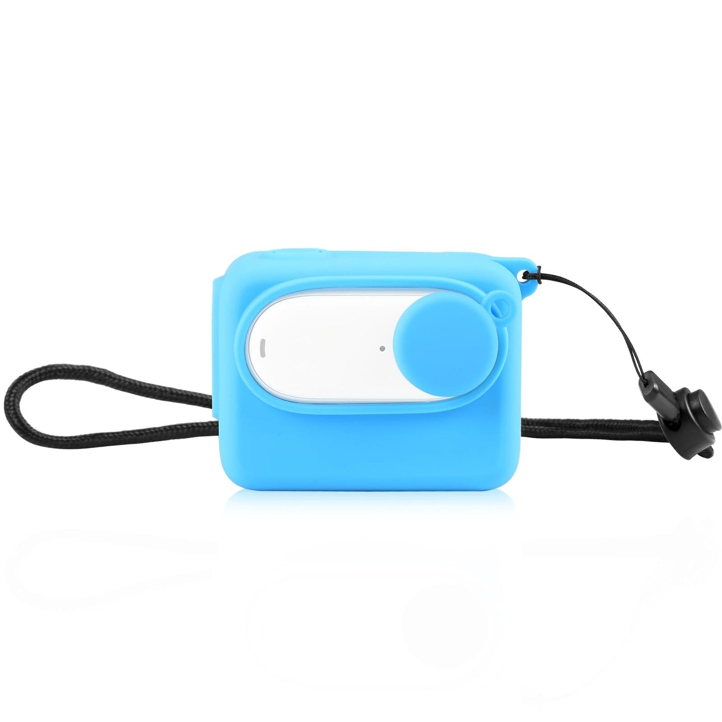 Insta360 Go 3 Charging Case with Silicone Cover Lens Cap and Strap - Black