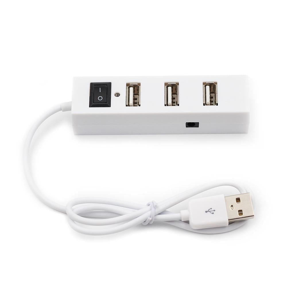 4-Port Usb 2.0 Hub With Switch - Black