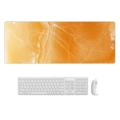 Sturdy Marbled Rubber Mouse Pad - Yellow Marble