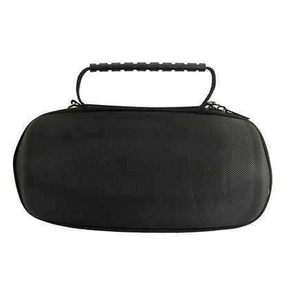 Portable Bluetooth Speaker Storage Box with Strap & Carabiner for Jbl Charge 5 - Black