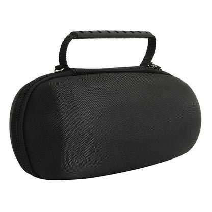 Portable Bluetooth Speaker Storage Box with Strap & Carabiner for Jbl Charge 5 - Black