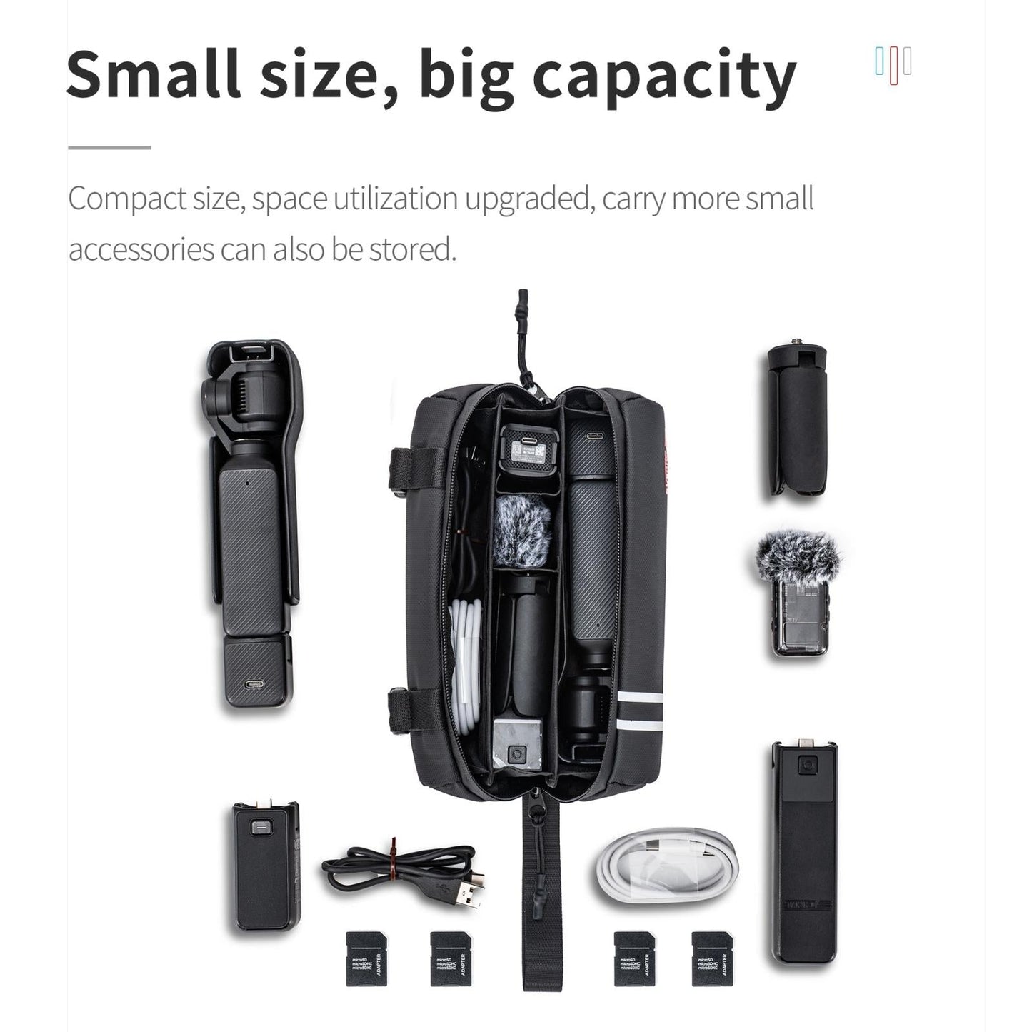 Portable Storage Bag For Dji Osmo Pocket Black