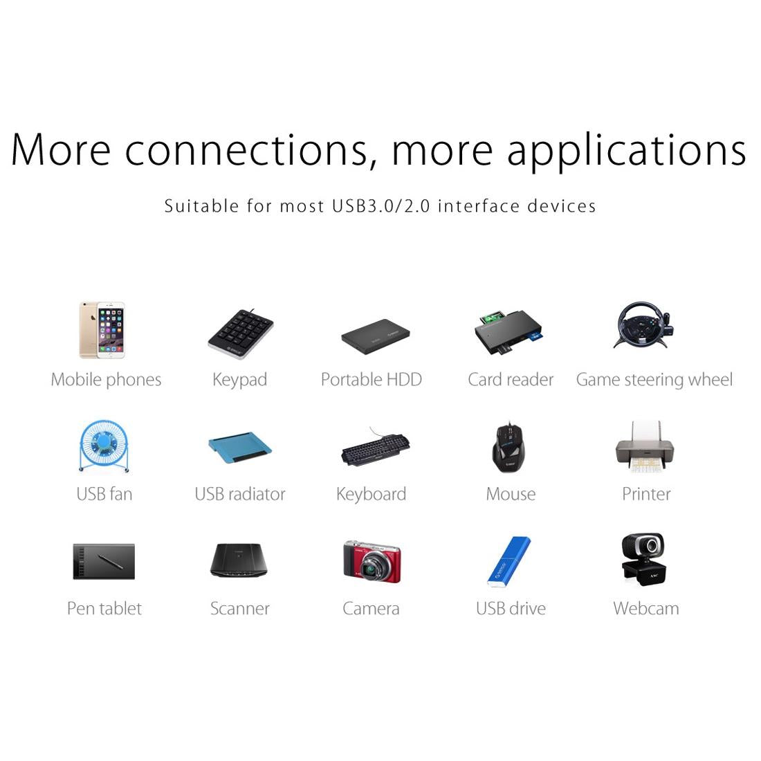 4-Port Usb 3.0 Desktop Hub With Micro Usb Cable
