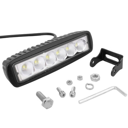 18W Epistar 6 Led Car Work Lamp Bar Light Waterproof Ip67 Dc 10 - 30V - 1440Lm