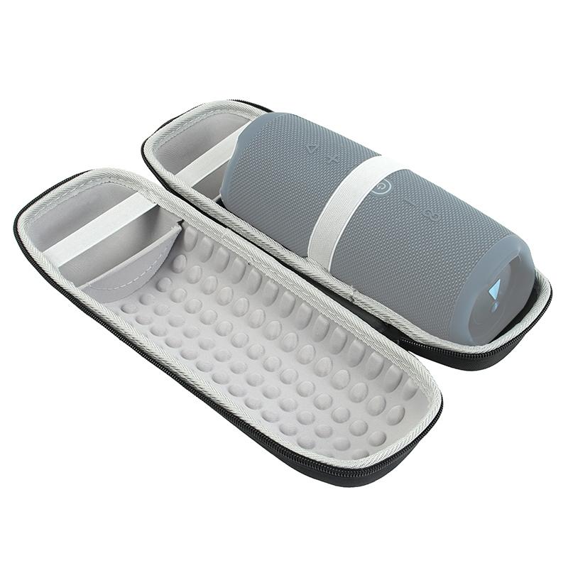 Protective Cover for Jbl Charge 5 Speaker with Strap & Carabiner - Black