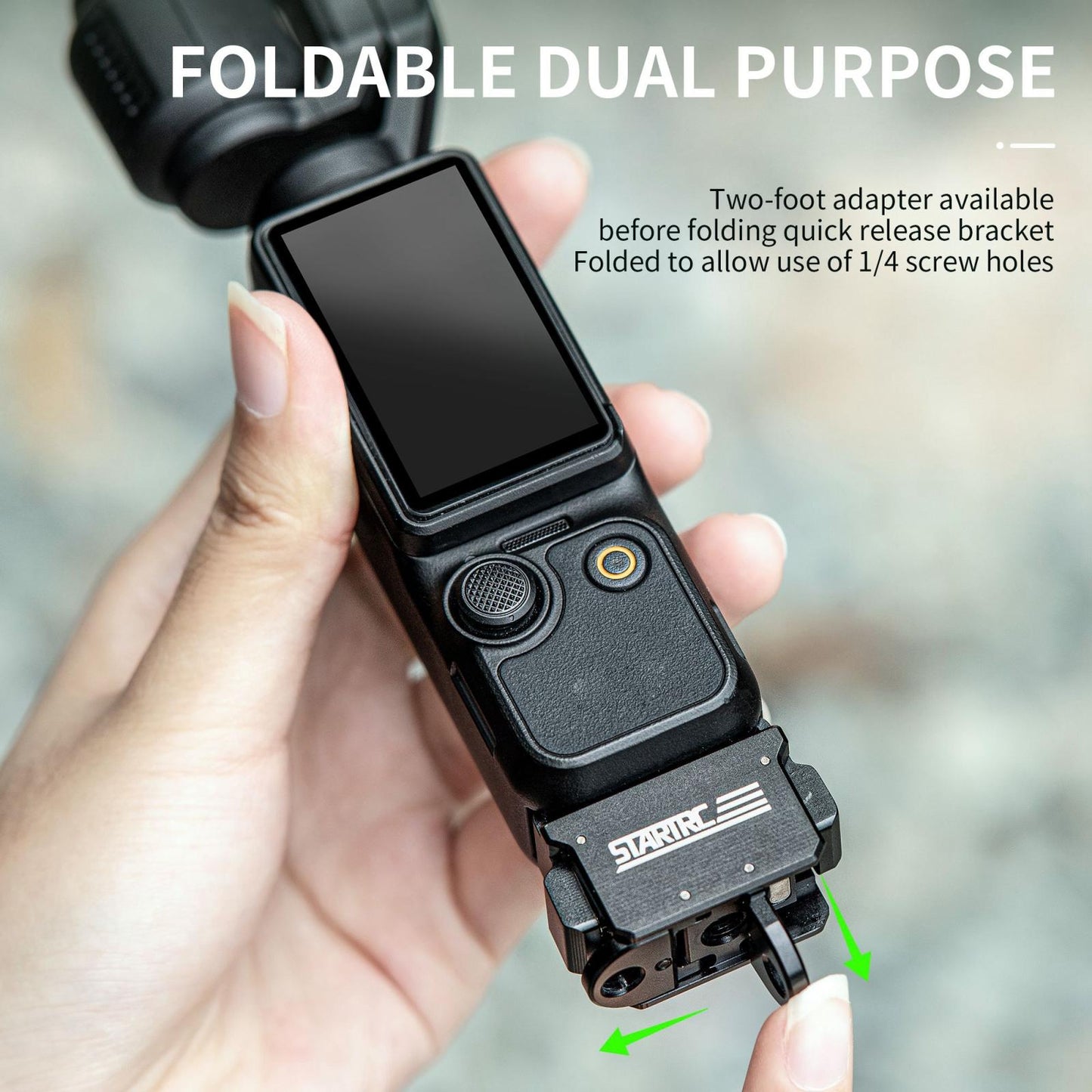 Quick Mount Adapter For Dji Pocket Black