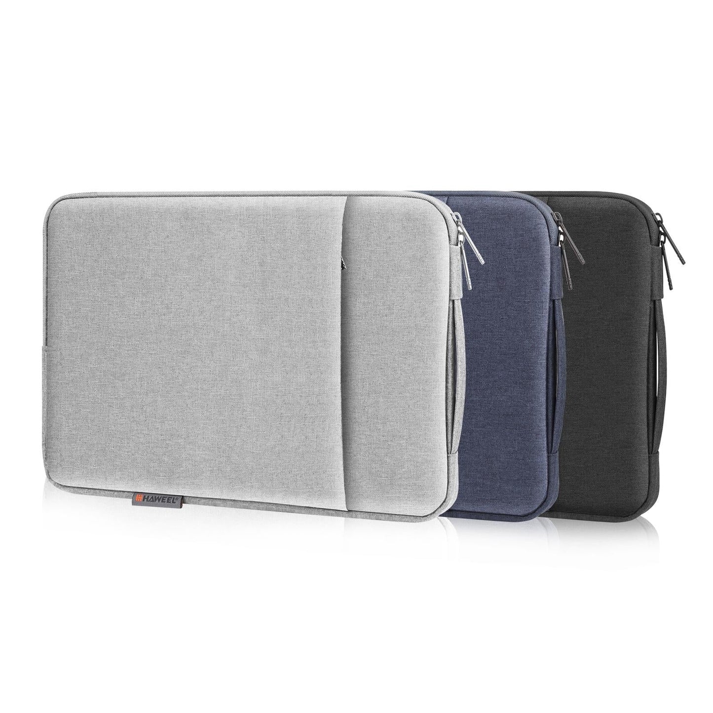 12.5-13.5 Inch Laptop Sleeve Briefcase with Zipper and Handle - Black