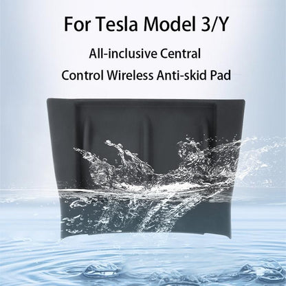 Wireless Charging Silicone Mat for Tesla Model 3 / y Center Console - Black