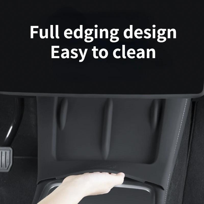 Wireless Charging Silicone Mat for Tesla Model 3 / y Center Console - Black