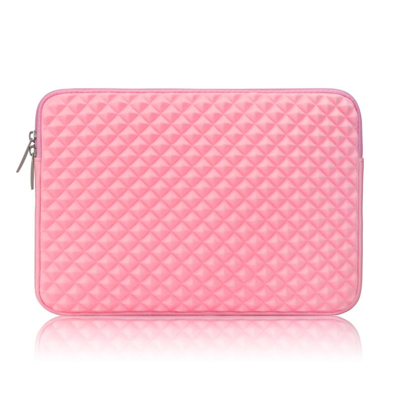 Textured Diamond Laptop Sleeve - Black