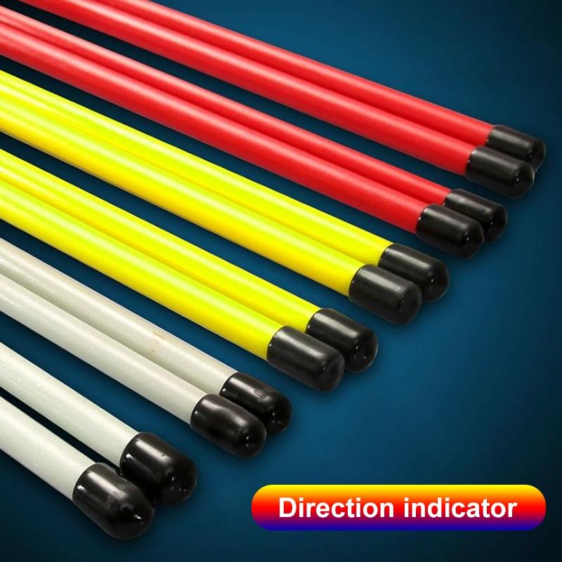 2-pack Golf Alignment Sticks for Accurate Ball Direction - Red Fiberglass - Red With Package