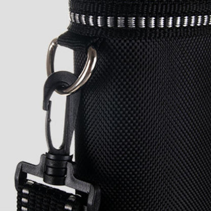 Lightweight Golf Shoulder Bag - Nylon Material - Black Orange