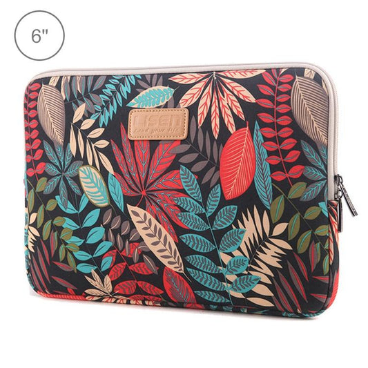 Colourful Leaves Sleeve Case for Amazon Kindle - Zipper Briefcase - Black