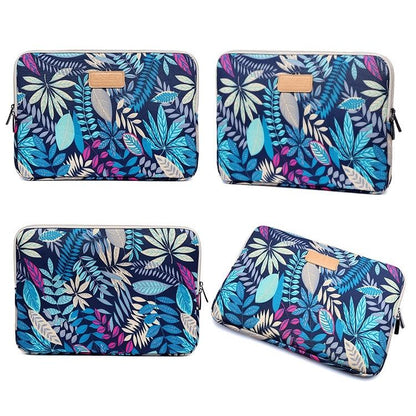 Colourful Leaves Sleeve Case for Ipad Air Galaxy Tab Yoga Surface Pro - Zipper Bag for 10.1 Laptops / Tablets - Black