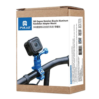 Universal Bike Handlebar Mount for Action Cameras - 360 Degree Rotation - Pu223L