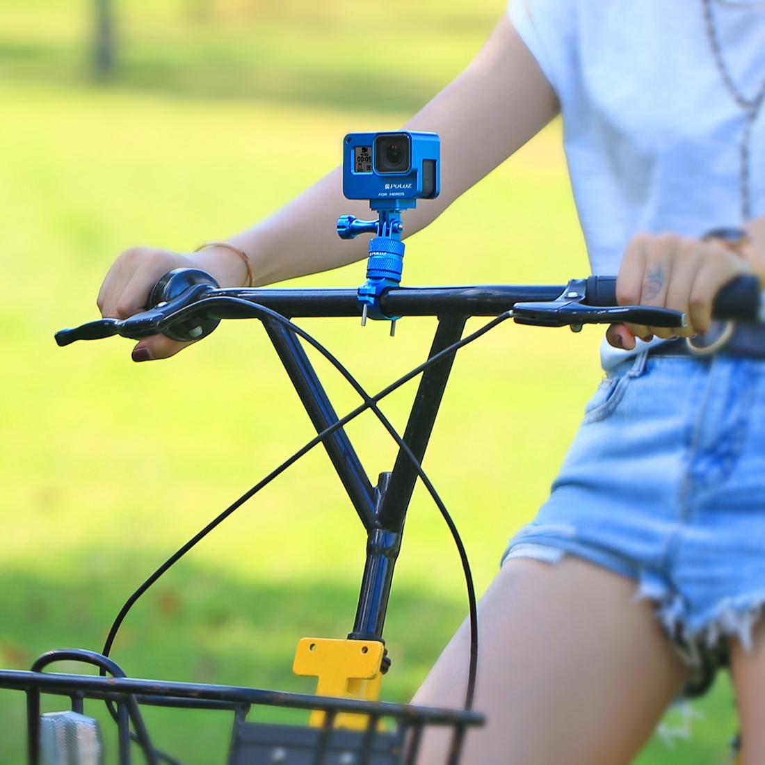 Universal Bike Handlebar Mount for Action Cameras - 360 Degree Rotation - Pu223L