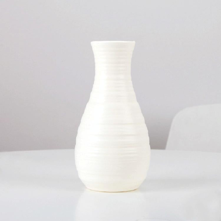 Creative Desktop Flower Vase - Modern Plastic Decoration - Blue