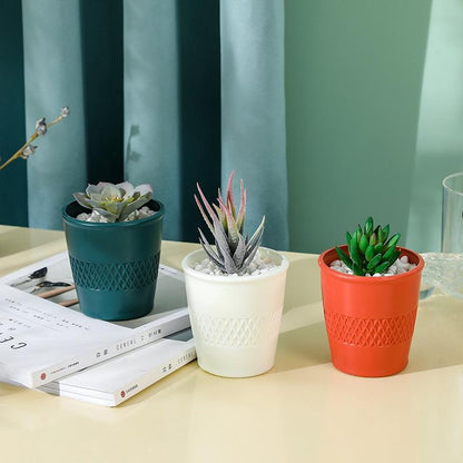 Versatile Hydroponic Flower Pot for Wet and Dry Arrangements - Sea Blue