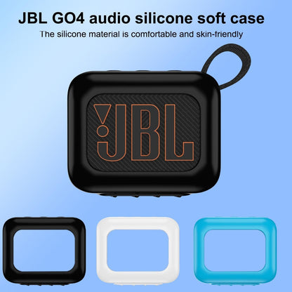 Silicone Protective Case for Jbl Go 4 Bluetooth Speaker - White
