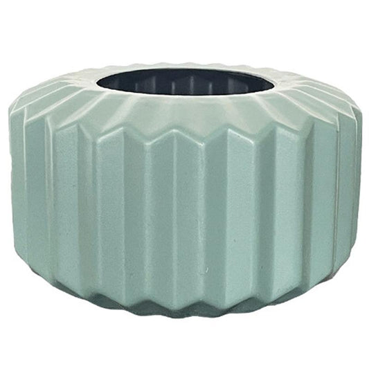 Versatile Vase for Wet and Dry Flowers - Glazed Decorative Pot - Light Green