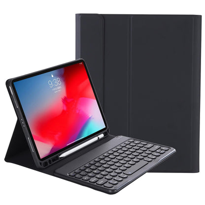 Detachable Bluetooth Keyboard Leather Case For Ipad Air 4 / 5 - Candy Colour Skin Texture - 10.9 Inch - Dark Green