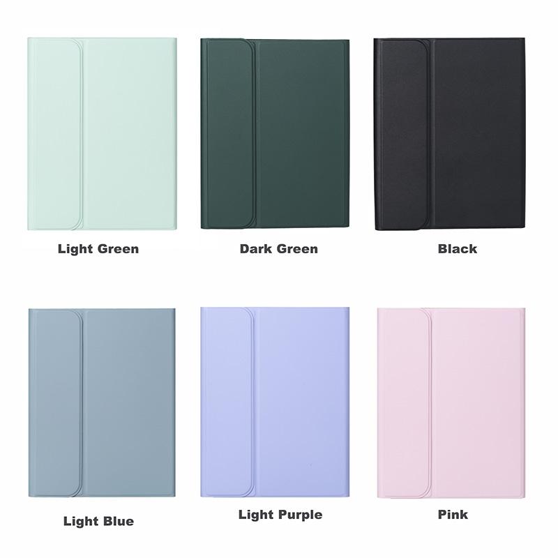 10.9 Ipad 10Th Gen 2022 Backlit Keyboard Case With Pen Slot - Bluetooth Leather - Dark Green